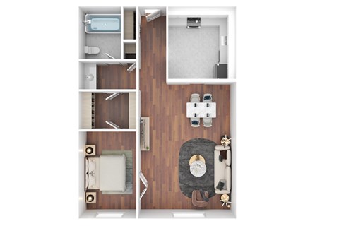 Regular One Bedroom Floor Plan